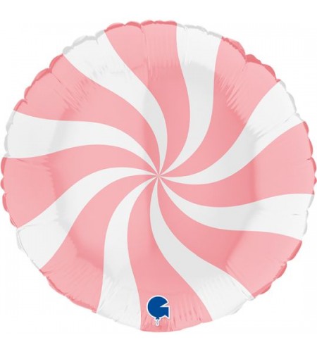 BALÃO METALIZADO ROSA PASTEL CANDY